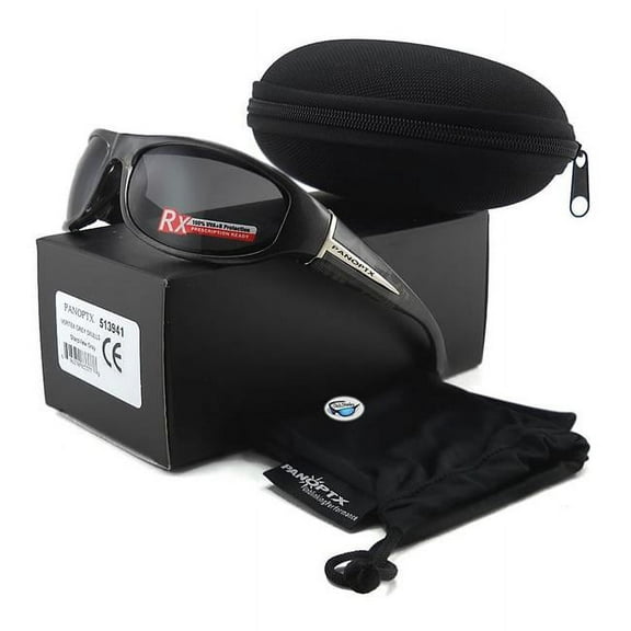 7eye by Panoptx  Vortex Silver Skull Frame with SharpView Gray Sunglasses - Silver Skulls