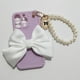 thumbnail image 1 of Funda suave de lujo con lazo 3d para Iphone, brazalete de perlas para niña, 11, 12, 13 Pro Max, 7, 8 Plus, Xr, X, Xs, Se, funda anticaída Fivean unisex, 1 of 2