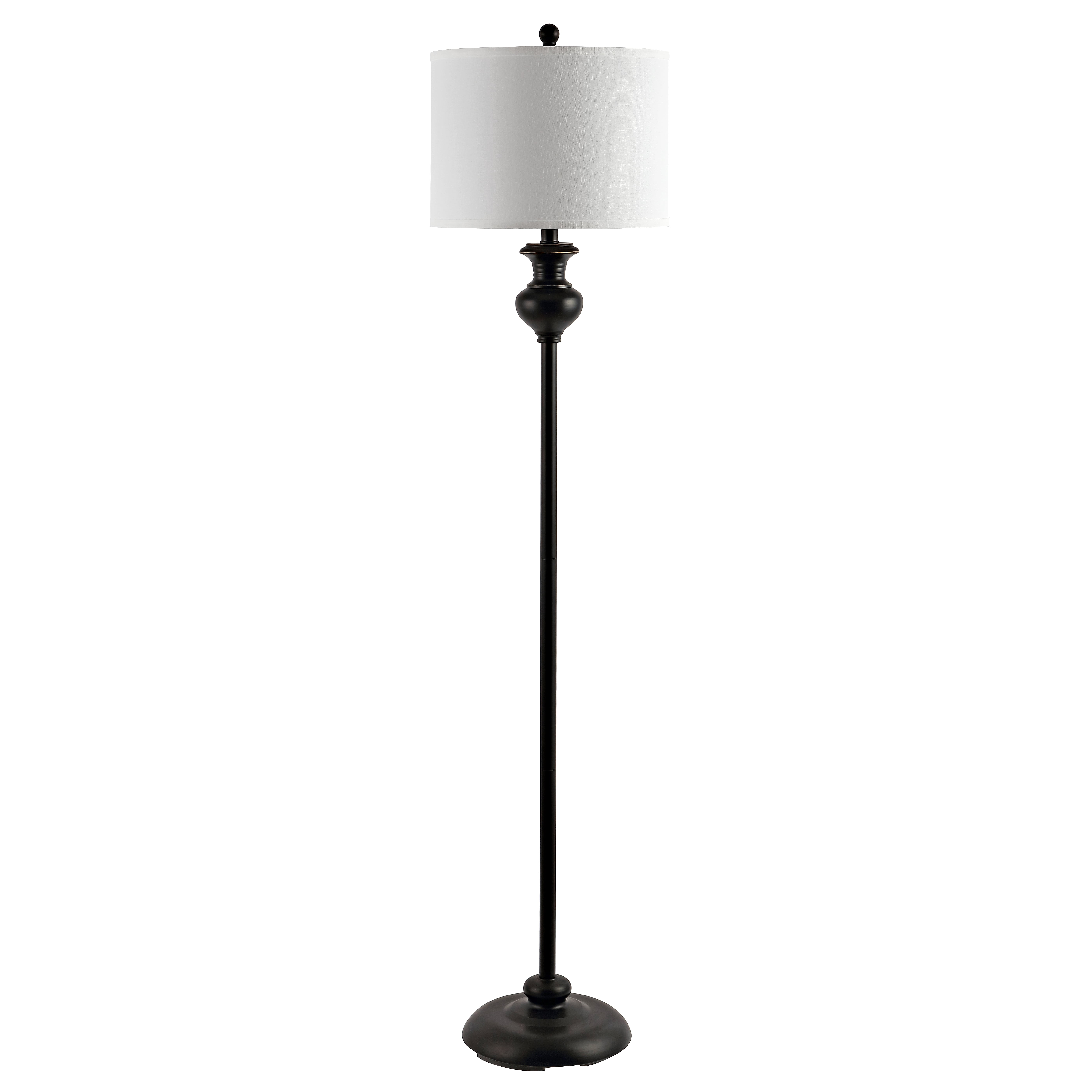 SAFAVIEH Erlan 61 in. H Rustic Floor Lamp, Antique Black