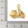 thumbnail image 3 of 20pcs Ion Plating(IP) 304 Stainless Steel Pendants Electric Vehicles Charm Real 18K golden Plated 21x22x8.5mm Hole: 1.6mm, 3 of 3