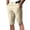 b-121Khaki469, variant on PIMSSY Men Casual Shorts Comfortable Stretch Fit Breathable Outdoor Walking Summer Lightweight Elastic Waist Solid Color Male Cozy Bottoms