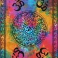 thumbnail image 2 of Multicolor Hippie Mandala Tapestry Poster Multi-styles Indian Wall Hanging Hippie Poster Bedspread Throw, 40x30 inches, 2 of 4