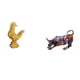 thumbnail image 1 of Colección De Esculturas De Animales Feng Shui Para Decoración Del Hogar, Estatua De Gallo Y Toro, Obra De Arte Moderna Y Colorida, Regalo De Cumpleaños Y Aniversario, 1 of 8