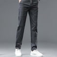 thumbnail image 6 of Men's High Elasticity Multi Pocket Casual Pants Loose Fit Breathable, 6 of 9