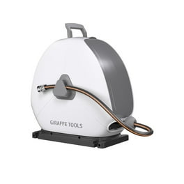 Giraffe Tools 65ft Retractable Pressure Washer Hose Reel - Wall Mount, 3200 PSI, With Adaptors