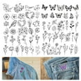 thumbnail image 6 of Shoreew 2 Sheets Water Soluble Embroidery Stabilizer DIY Stick Stitch Embroidery Paper with Pre-Printed Flowers Leaves Animals Pattern Beginners Sewing Lover Gift, 6 of 7