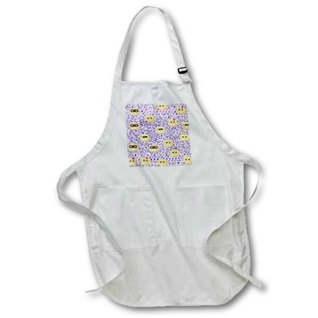 

3dRose Purple Pigs - Medium Length Apron 22 by 24-inch