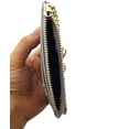 thumbnail image 5 of Cartera pequeña y delgada Meskcv con tarjetero y bolsillo frontal con bloqueo RFID rosa, 5 of 5