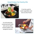 thumbnail image 5 of Stainless Steel Colander, Fruit Vegetable Washing Drain Basket, Perforated With Large Holes Bowl, Polished Mirror Finish Flat Base Sink Basket, 5 of 7