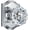 Polished Chrome, variant on Glass Door Knobs, Polished Chrome Crystal Door Knobs Interior, Modern Glass Interior Doorknobs for Closet and Hall, Crystal Passage Door Knob, 1 Pack