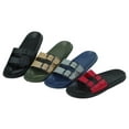 thumbnail image 2 of Men's Burgundy Color Fishmen Open Toe Slippers Adjustable Double Strap Sandals Size 9, 2 of 3