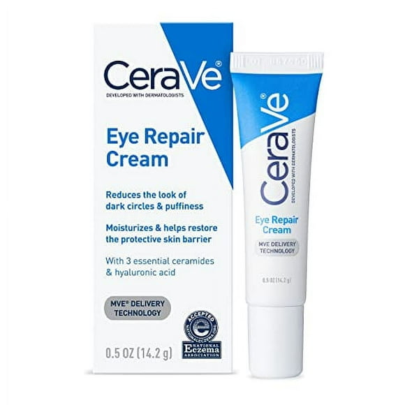 Crema reparadora de ojos CeraVe para ojeras e hinchazón