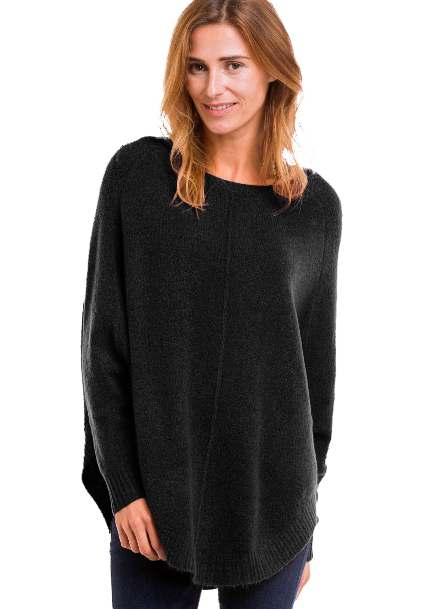 Ellos Women's Poncho Sweater Pullover
