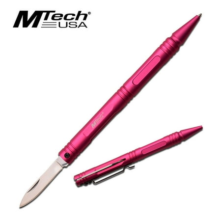 TACTICAL PEN | Mtech Self Defense Pink Functional Multi-Tool Folding (Best Tactical Knife For Self Defense)