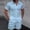 Light Blue, variant on IROINNID Men's 2 Piece Casual Short Sleeve Button Down Shirt and Shorts Set Textured Jacquard Turndown Collar for Summer Beach Vacation