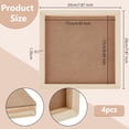 thumbnail image 2 of 4Pcs Unfinished Wood Canvas Panel 8x8 Inch Square Wood Board 0.5 Inch Thick Blank Wood Canvas Boards Wood Panel Boards Wood Board for DIY Tabletop Display DIY Painting Craft Projects, 2 of 6