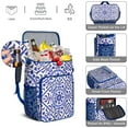 thumbnail image 5 of Cooler Backpack Portable Backpack Coolers for Men & Women,Bohemian Tribal Mesh Coolers Bag for Picnic Lunch Hiking, 5 of 6