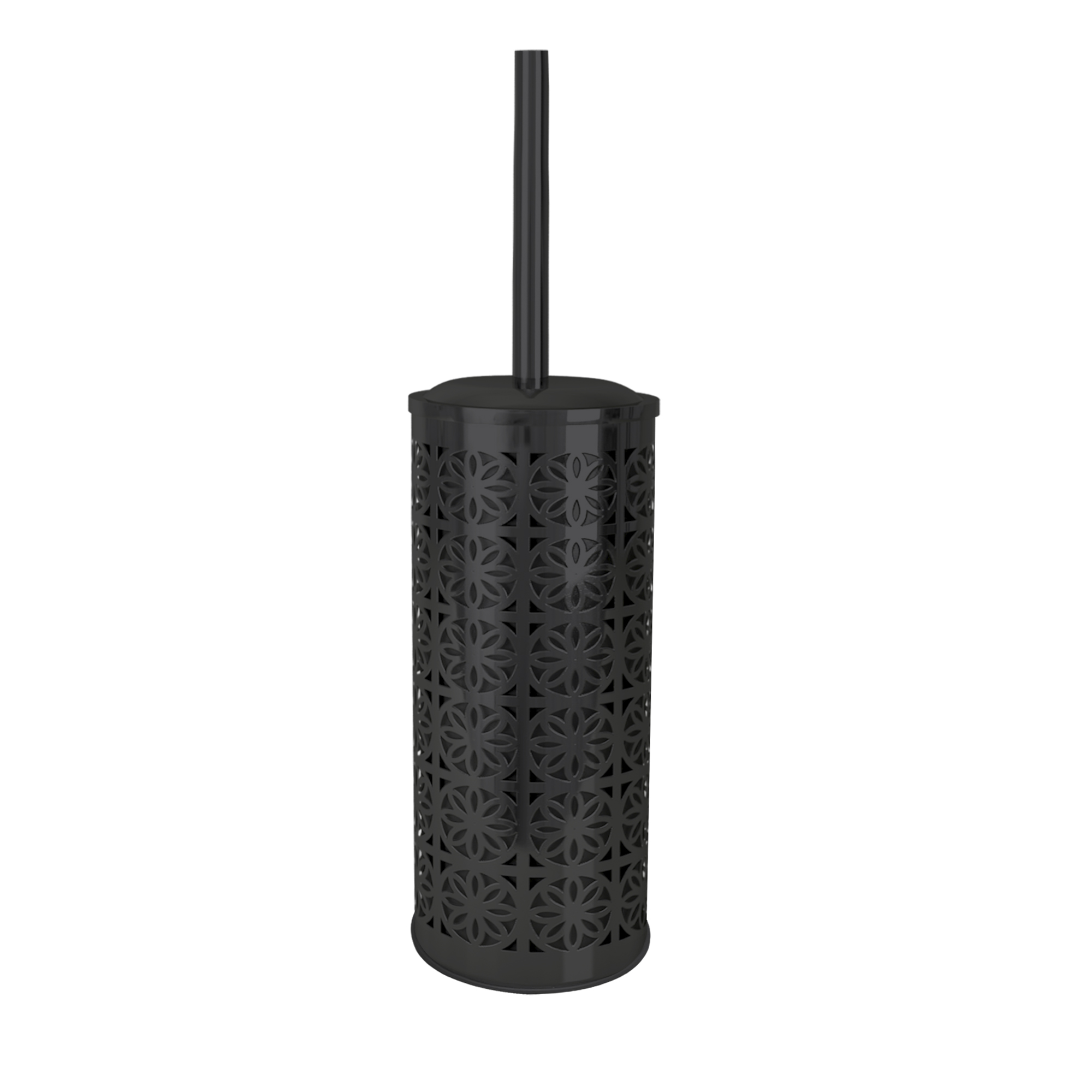 nu steel Laser Cut Oil-Rubbed Bronze Toilet Brush Holder with Lid  TBH-03-ORB