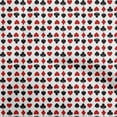 thumbnail image 1 of oneOone Viscose Jersey Red Fabric Poker Card Dress Material Fabric Print Fabric By The Yard 60 Inch Wide, 1 of 4