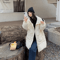 thumbnail image 2 of Abrigos de invierno para mujer 2024 nuevos de punto con solapa grande, plumón de pato blanco grueso y cálido, chaquetas de plumón grandes, chaqueta de mujer, ropa de abrigo grande, 2 of 5