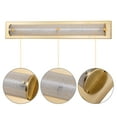 thumbnail image 3 of C Cattleya Brushed Gold LED Bathroom Vanity Light Bar with Clear Sandy Glass, 3 of 6