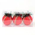 thumbnail image 2 of Adorno de bolas de espuma de Navidad Adornos de bolas de Navidad rústicas Colgante Decoración de árbol de Navidad (rojo) (3 piezas) -Dontodent Kuyhfg Sin marca, 2 of 5