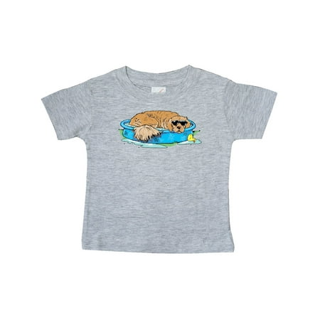 

Inktastic Dog Days of Summer with Cute Retriever in Pool Gift Baby Boy or Baby Girl T-Shirt