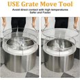 thumbnail image 3 of Fire Pit Accessory Kit for 27 Inch Solo Stove Yukon, 304 Stainless Steel Spark Screen & Cooking Grate & Fire Pit Stand for Yukon Fireplace Tools, for Backyard & Outdoor Fire Pits, 3 of 9