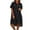 Black, variant on gakvbuo Summer Dress for Women 2025 Homecoming Dresses Women's Casual With Pockets Summer Floral Print Dress V-Neck Mini Dresses