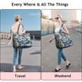 thumbnail image 5 of Pioneer Flower Floral Print Pattern Travel Tote Bags for Women Carry On,Large Weekender Bags for Women Travel,Multi Functional Duffle Bag for Work,Shopping,Sports, 5 of 5