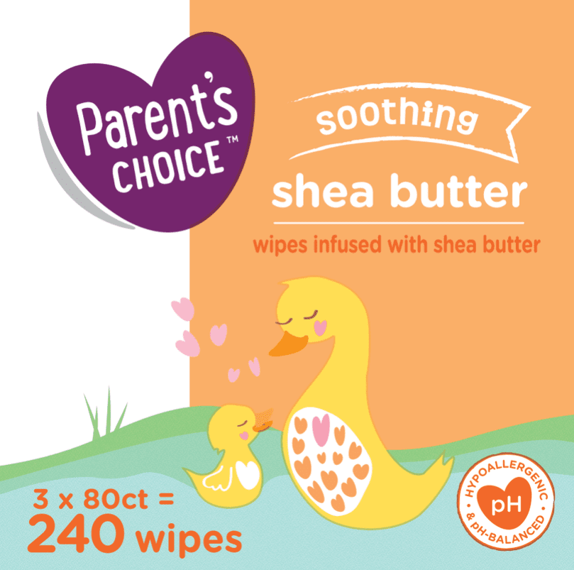 Parent's Choice Shea Butter Baby Wipes (Choose Your Count)