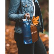 Vapur Anti-Bottle Collapsible Plastic Water Bottle 34 oz. Admiral Blue (30058)