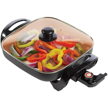 Brentwood Appliances SK-66 12" Nonstick Copper Electric Skillet