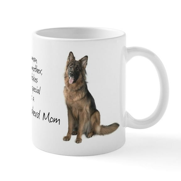 CafePress - Shepherd Mom Mugs - 11 oz Ceramic Mug - Novelty Coffee Tea Cup