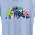 thumbnail image 2 of Zootopia 2 - Nick, Judy, And Friends - Women's Short Sleeve Graphic T-Shirt, 2 of 4