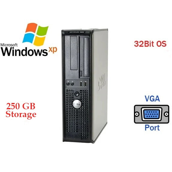 Restored Windows XP SP3 32bit Dell Computer OptiPlex 360 500GB 4GB