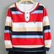 thumbnail image 5 of Blusa y camisa de manga larga con cuello vuelto para niños, blusa de verano con estampado de rayas, deportiva y recreativa, de manga larga y cuello redondo para niños, parte superior de poliéster para, 5 of 6