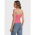 thumbnail image 6 of Women's Tube Crop Tops Strapless Cute Sexy Basic Solid Casual Cami Tops, 6 of 6