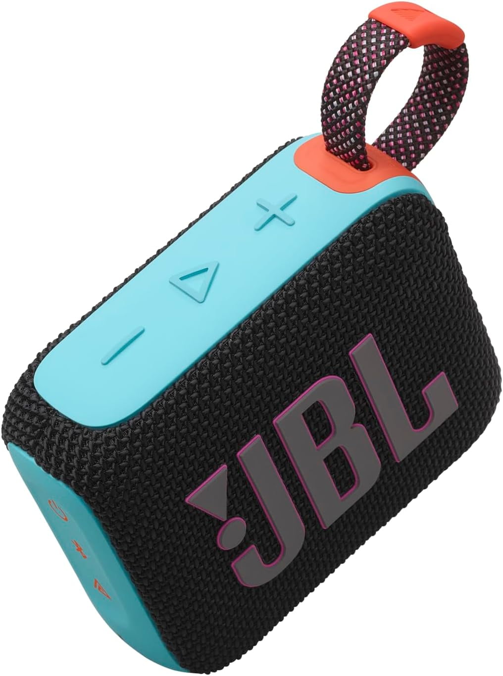 Restored JBL Go 4 - Ultra-Portable, Waterproof and Dustproof Bluetooth Speaker, Big Pro Sound with Punchy bass (Black & Orange) (Refurbished)