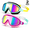 Black Mirror Gold   Green Mirror Pink, variant on 2 Pack Kids Swim Goggles 3-15, UV Protection Anti-Fog Waterproof for Boys Girls Toddler Youth