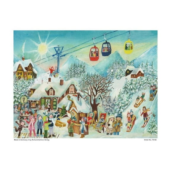 SELLMER Advent Calendar - Snow Scene Skiing