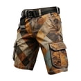thumbnail image 5 of CONZONE Mens Cargo Shorts Buttons Summer Shorts For Men Camouflage Lightweight Loose Fit Outdoor Shorts With Pockets, 5 of 5