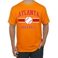 thumbnail image 1 of Wild Bobby City of Atlanta Baseball Fantasy Fan Sports Men's T-Shirt, Orange, Small, 1 of 6