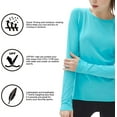 thumbnail image 4 of Women's Long Sleeve UPF 50+ UV Sun Protection Shirts Rash Guard Swim T-Shirt/Hoodie Quick Dry for Outdoor Hiking, 4 of 6
