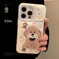 thumbnail image 2 of Cartoon dog puppy stand holder Star colorful phone case for iPhone 14 11 Promax 15 plus 12 13 Pro Max back cover, 2 of 6