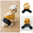 thumbnail image 1 of Winter Dog Clothes Pets Outfits Coat Jacket For Dogs Warm Clothes Denim Clothes New, 1 of 5