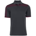 thumbnail image 3 of Holloway Sportswear M Charge Polo Carbon/Maroon 222487, 3 of 4