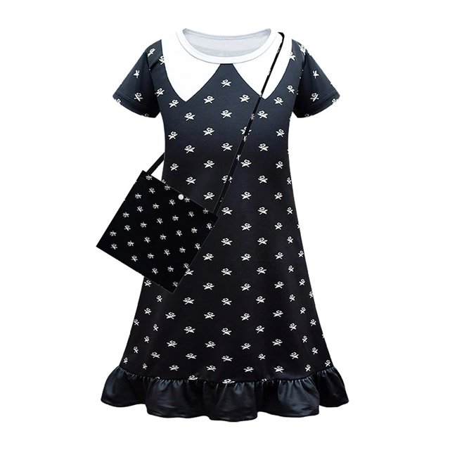 Disfraz de cosplay Black Wednesday Disfraz familiar para fiesta de cumpleaños 130cm Ehuebsd libre de BPA