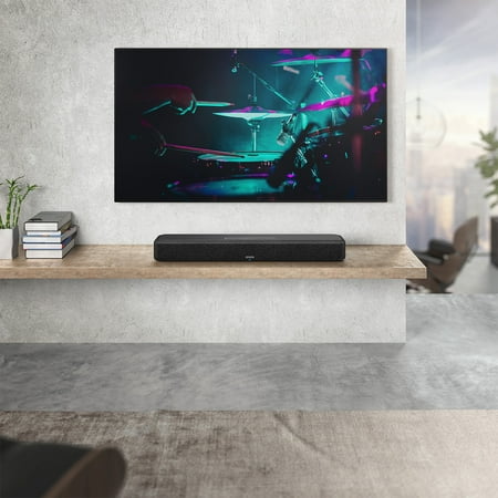 Denon - Home Sound Bar 550 with 3D Audio, Dolby Atmos & DTS:X, Built-in HEOS & Alexa - Black