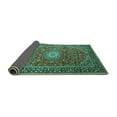 thumbnail image 2 of Ahgly Company Indoor Rectangle Medallion Turquoise Blue Traditional Area Rugs, 7' x 9', 2 of 4